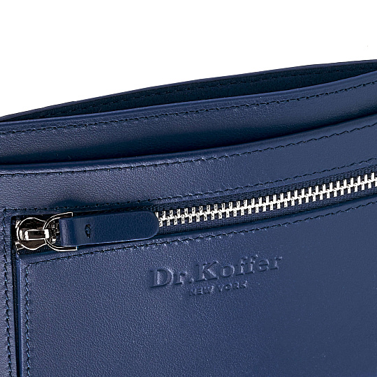 Кошелек Dr.Koffer из натуральной кожи синий