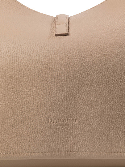Женская сумка Dr.Koffer из натуральной кожи бежевая