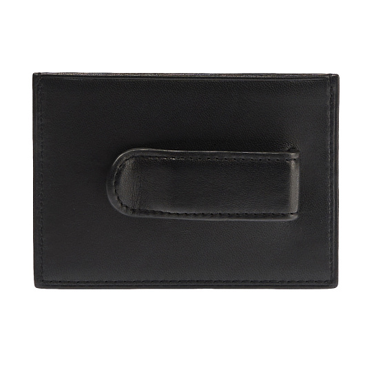 Визитница Dr.Koffer из натуральной кожи черная