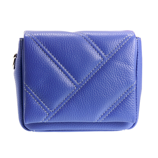 Женская сумка Dr. Koffer из натуральной кожи голубая