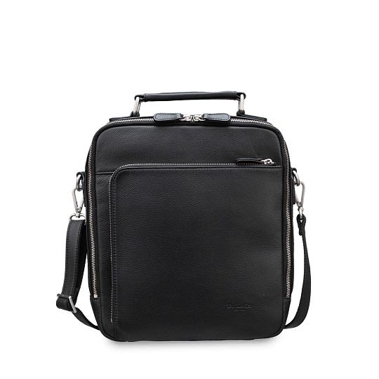 Сумка через плечо Dr.Koffer из натуральной кожи черная