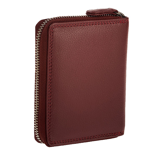 Портмоне Dr.Koffer из натуральной кожи бордовый