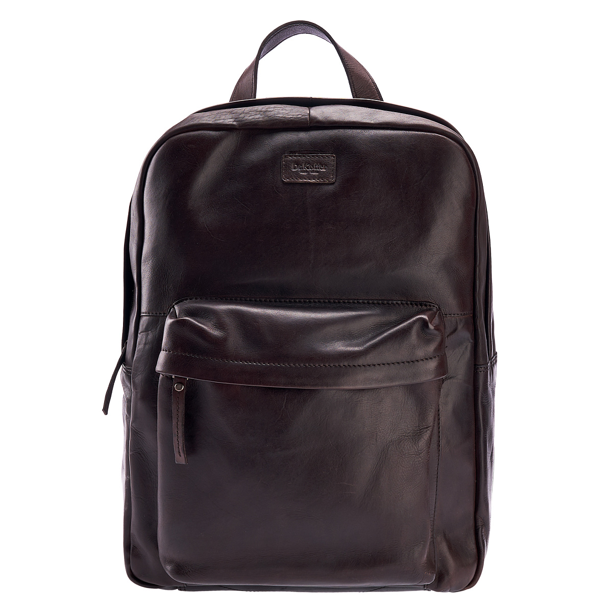 Рюкзак Dr.Koffer из натуральной кожи темно-коричневый