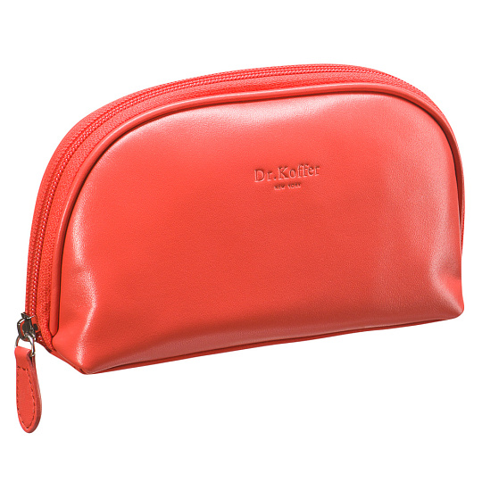 Косметичка Dr.Koffer из натуральной кожи розовая