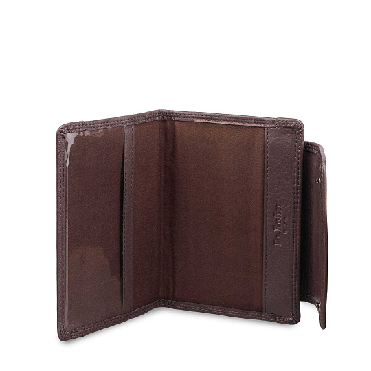 Портмоне Dr.Koffer из натуральной кожи коричневое