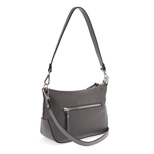 Женская сумка Dr. Koffer из натуральной кожи серая