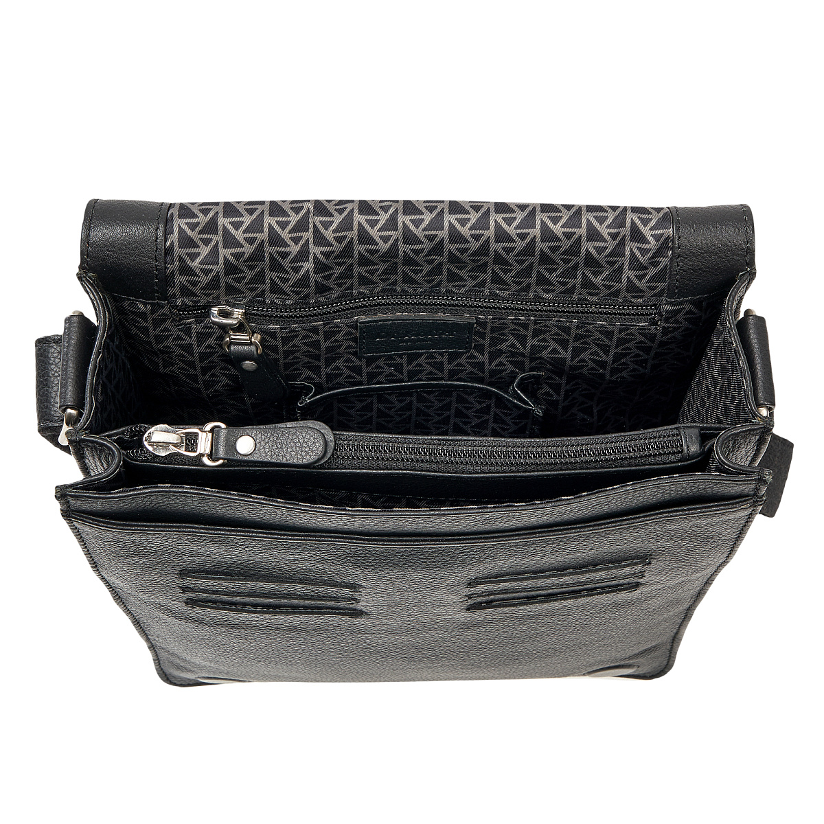 Сумка через плечо Dr.Koffer из натуральной кожи черная