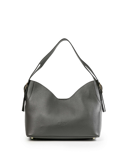 Женская сумка Dr.Koffer из натуральной кожи серая