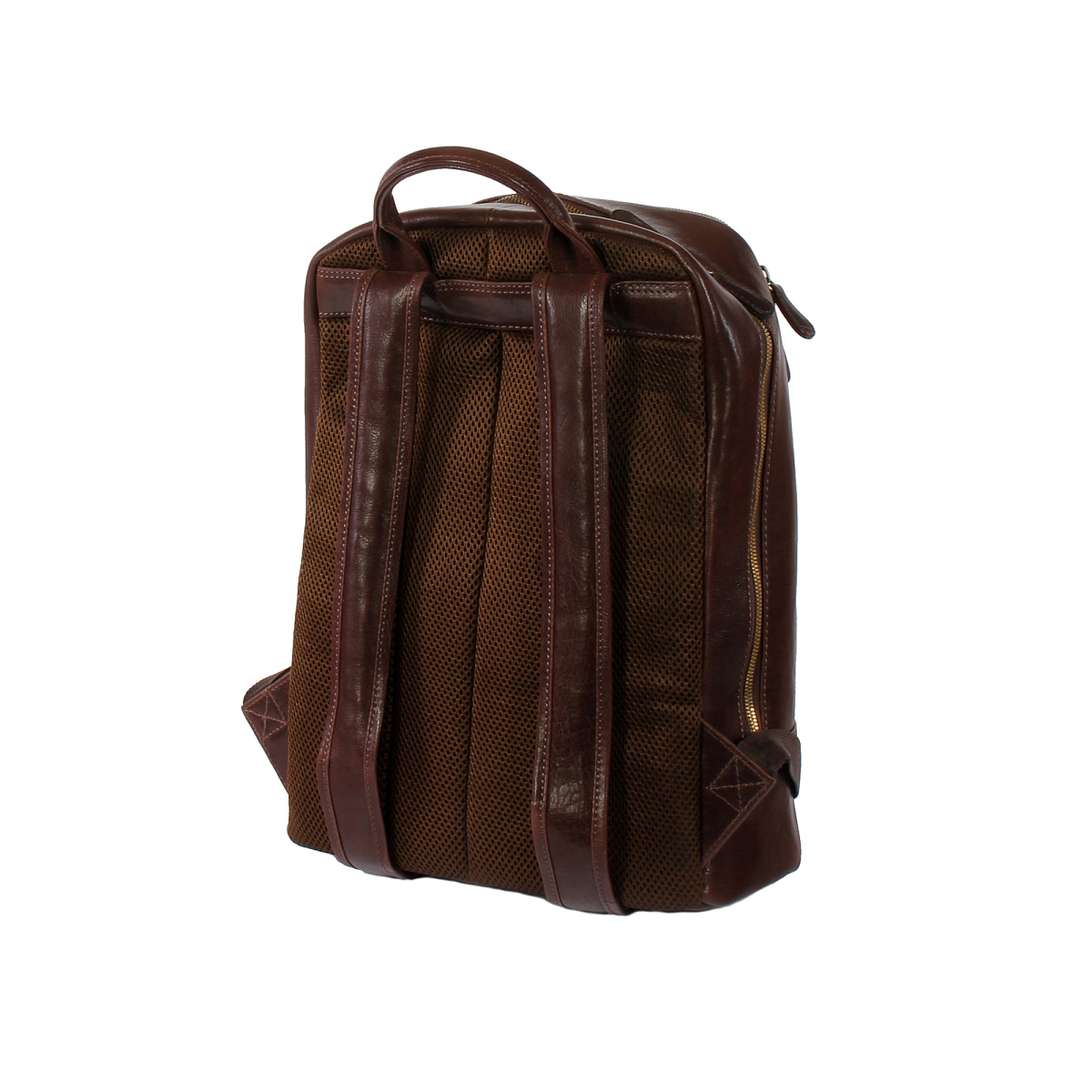 Рюкзак Dr.Koffer из натуральной кожи темно-коричневый