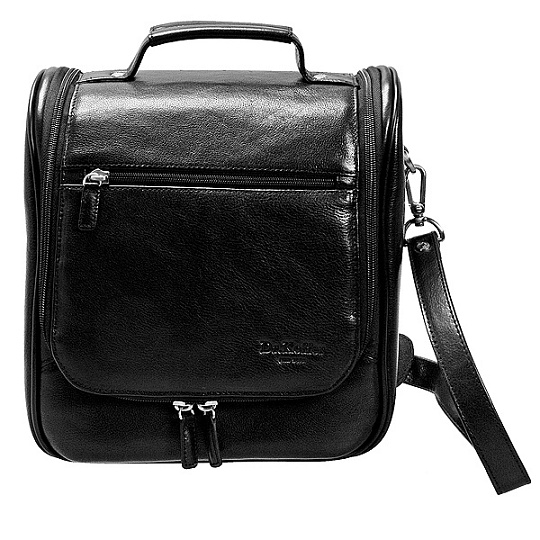 Бьюти-кейс несессер Dr. Koffer из натуральной кожи черный