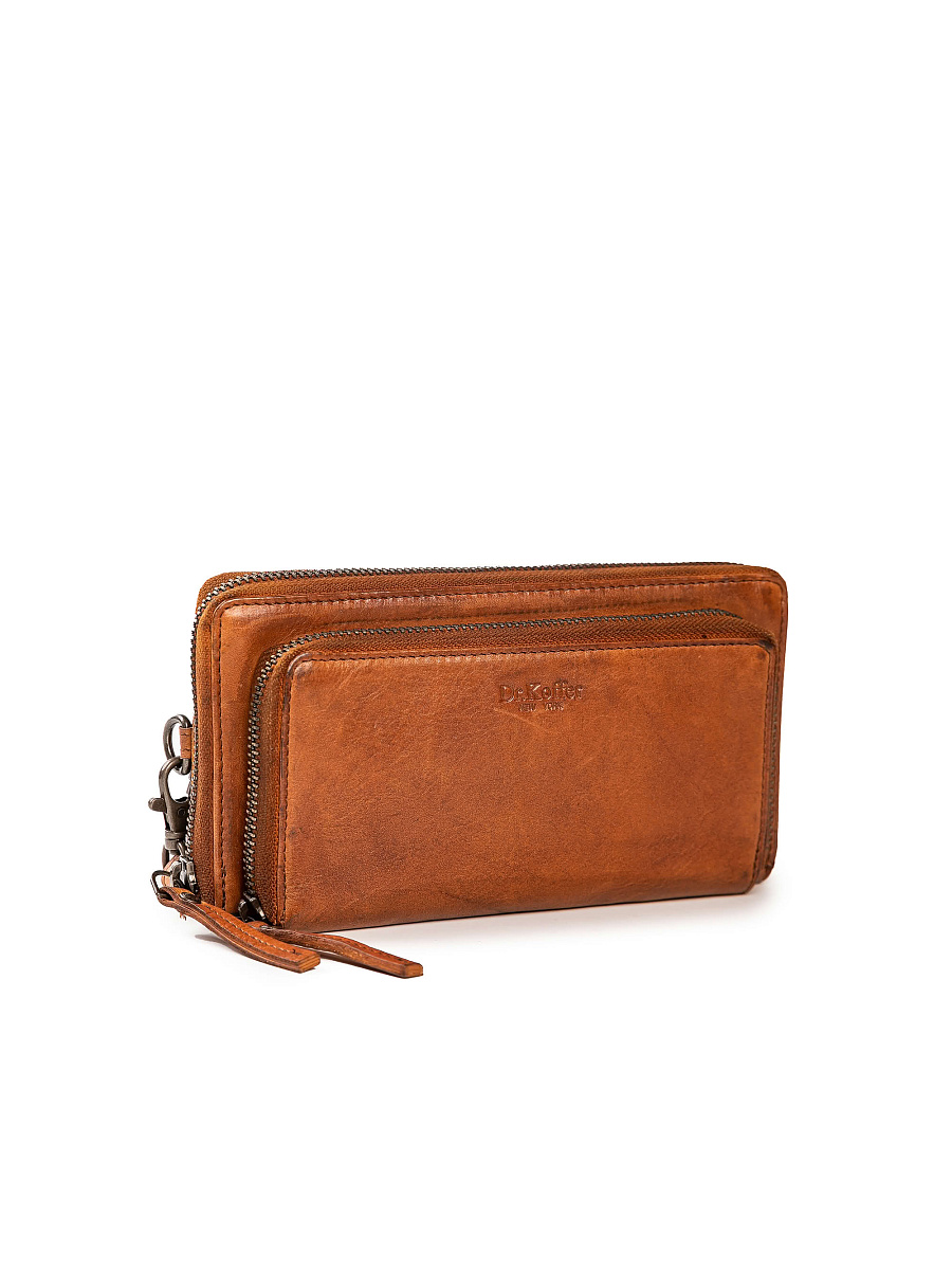 Портмоне Dr.Koffer из натуральной кожи светло-коричневое