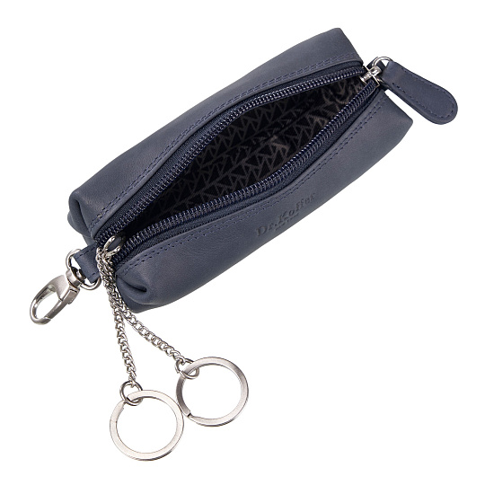 Ключница Dr.Koffer из натуральной кожи синяя