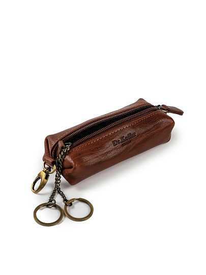 Ключница Dr. Koffer из натуральной кожи коричневая