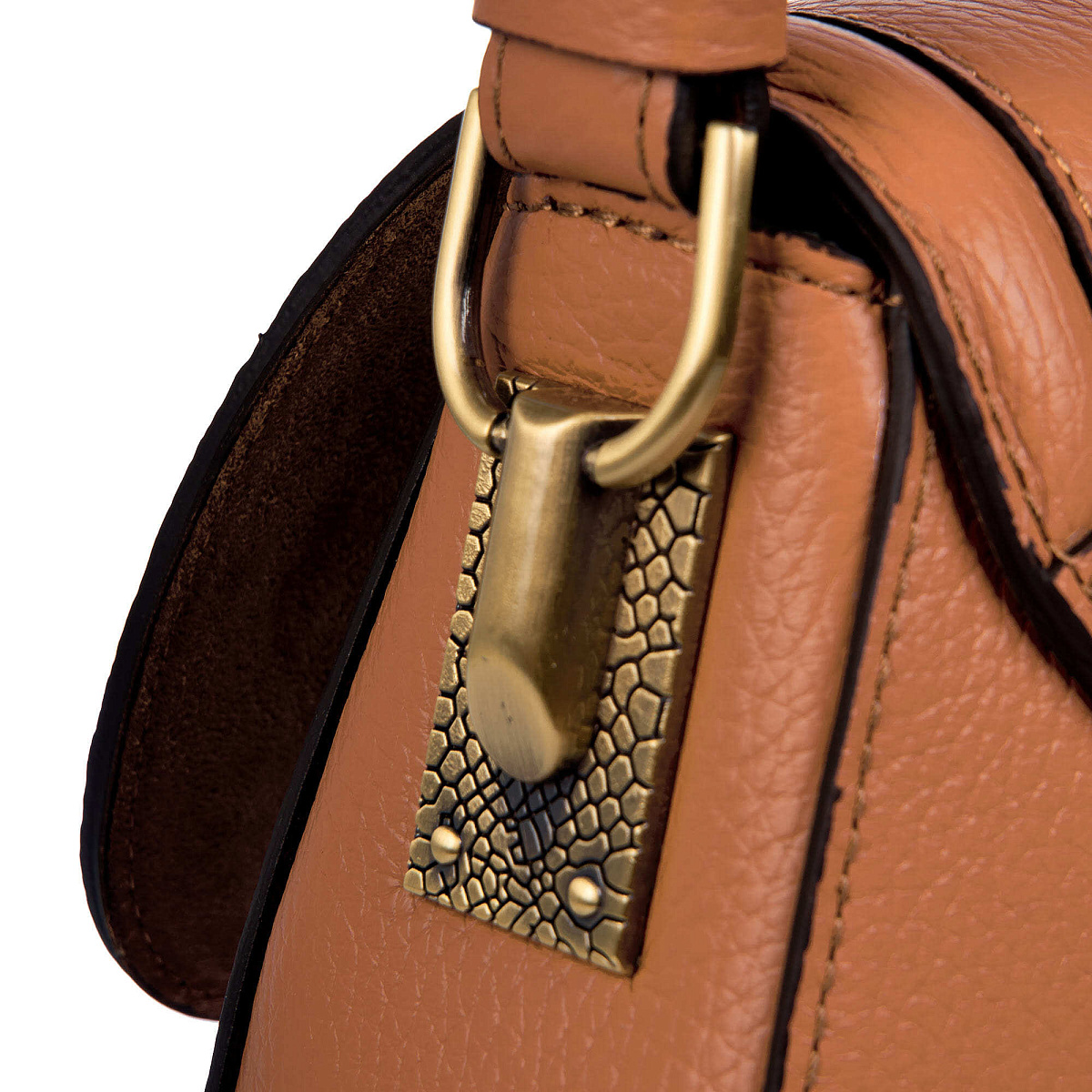 Женская сумка Dr.Koffer из натуральной кожи коричневая