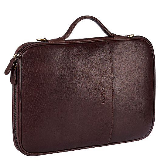 Папка для документов с ручкой Dr. Koffer из натуральной кожи