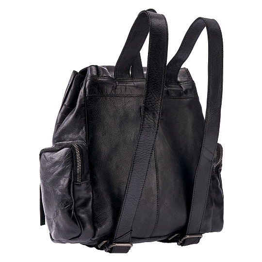 Рюкзак Dr.Koffer из натуральной кожи черный