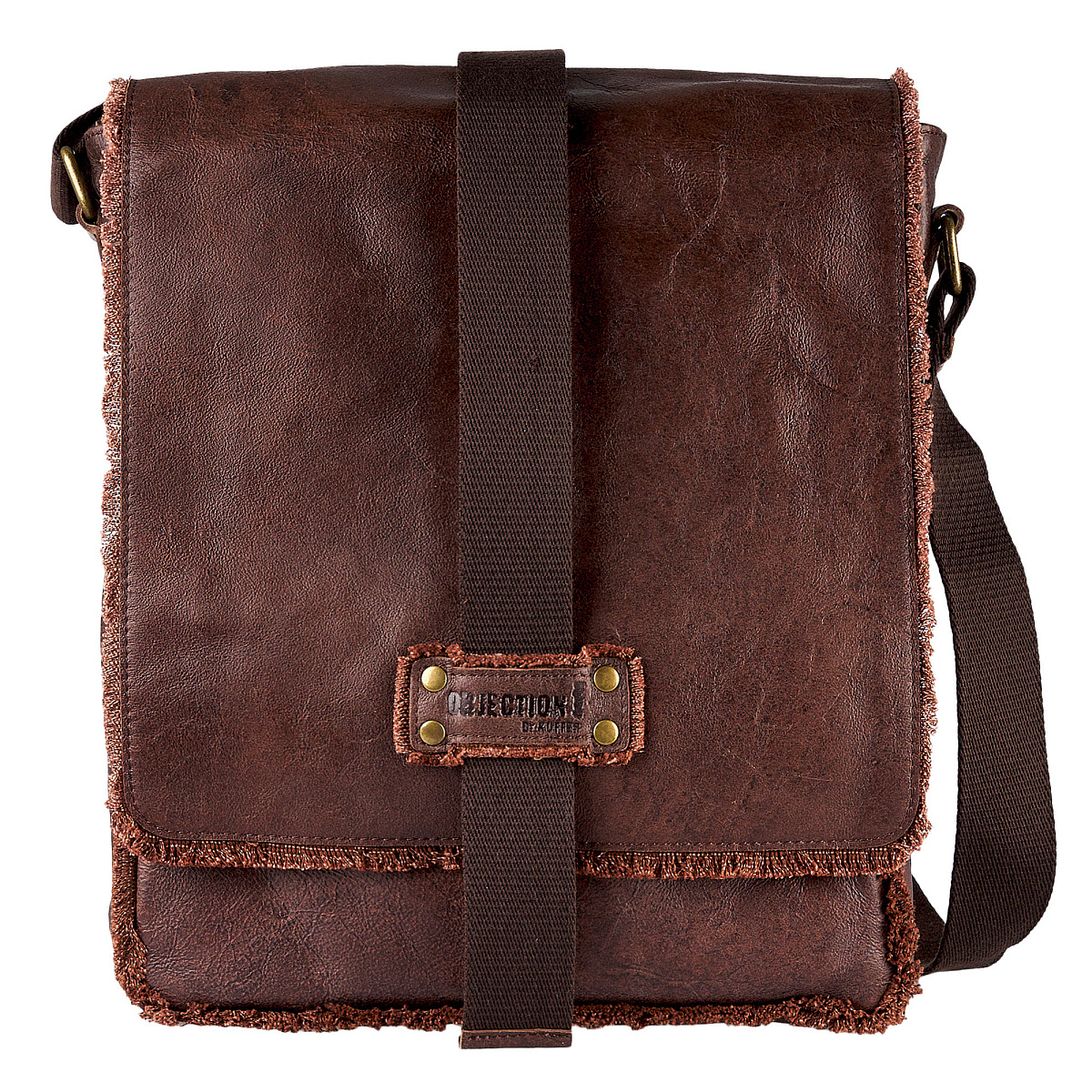 Сумка через плечо Dr.Koffer из натуральной кожи коричневая