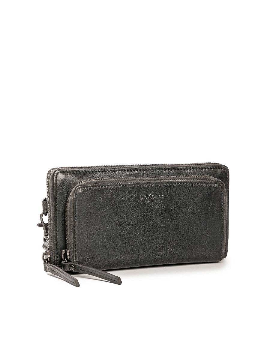 Портмоне Dr.Koffer из натуральной кожи синее