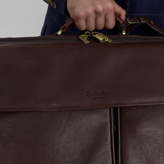Сумка дорожная портплед Dr.Koffer из натуральной кожи