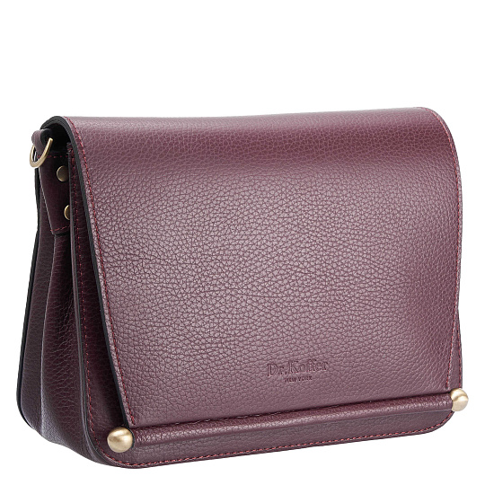 Женская сумка Dr. Koffer из натуральной кожи бордовая
