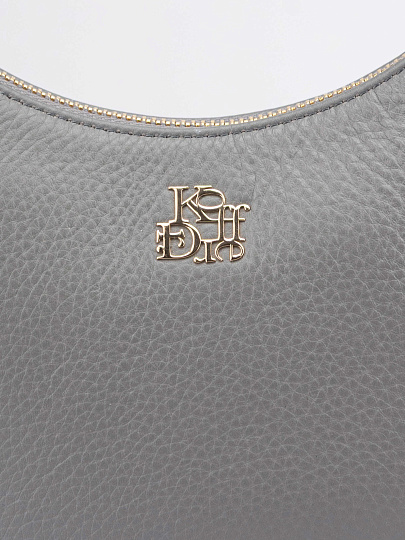 Женская сумка Dr. Koffer из натуральной кожи серая