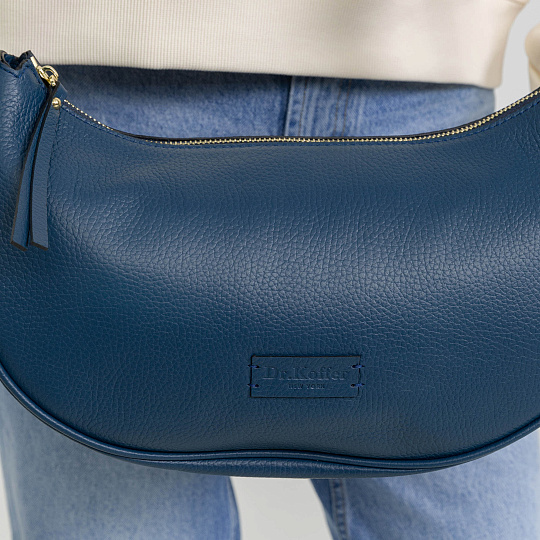 Женская сумка Dr. Koffer из натуральной кожи синяя