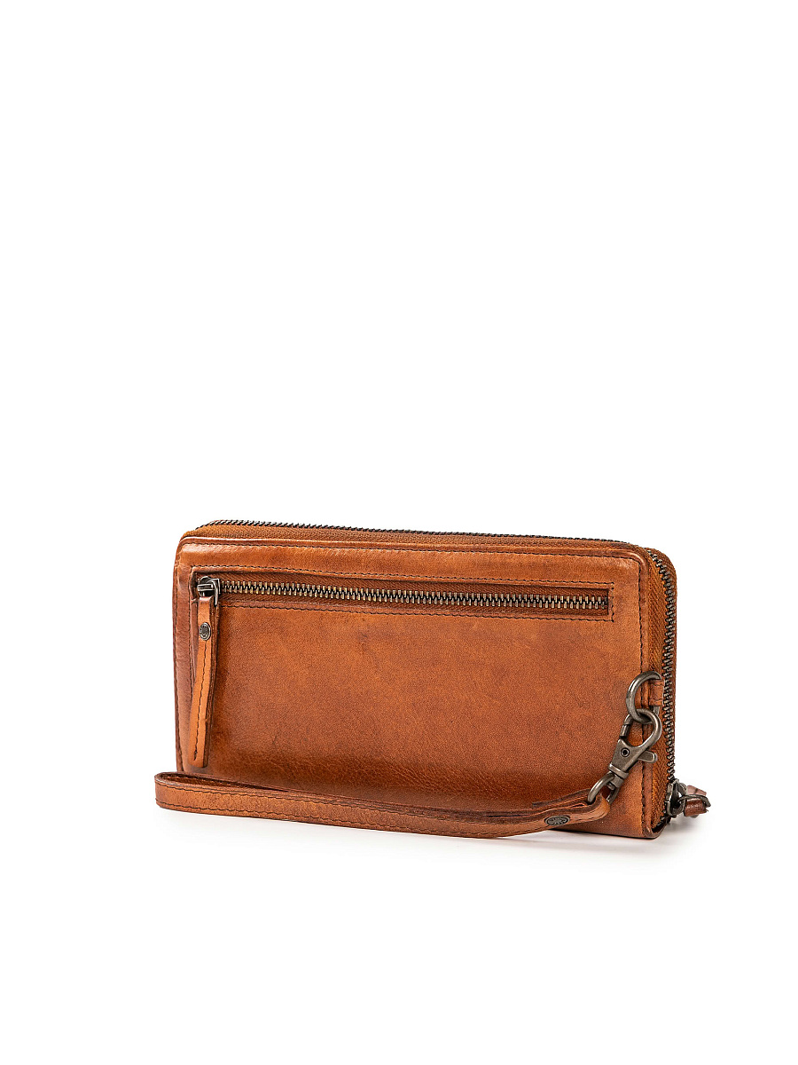 Портмоне Dr.Koffer из натуральной кожи светло-коричневое