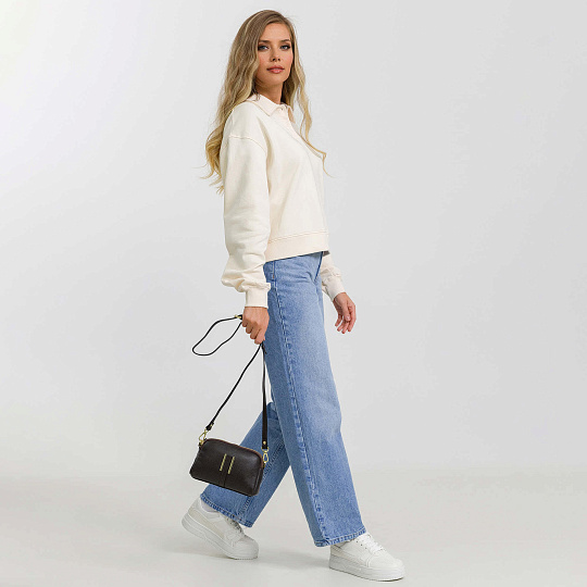 Женская сумка Dr. Koffer из натуральной кожи коричневая