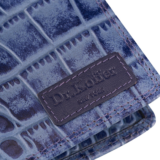 Портмоне Dr.Koffer из натуральной кожи синее