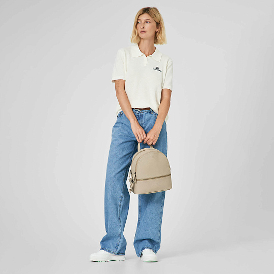 Рюкзак Dr.Koffer из натуральной кожи белый