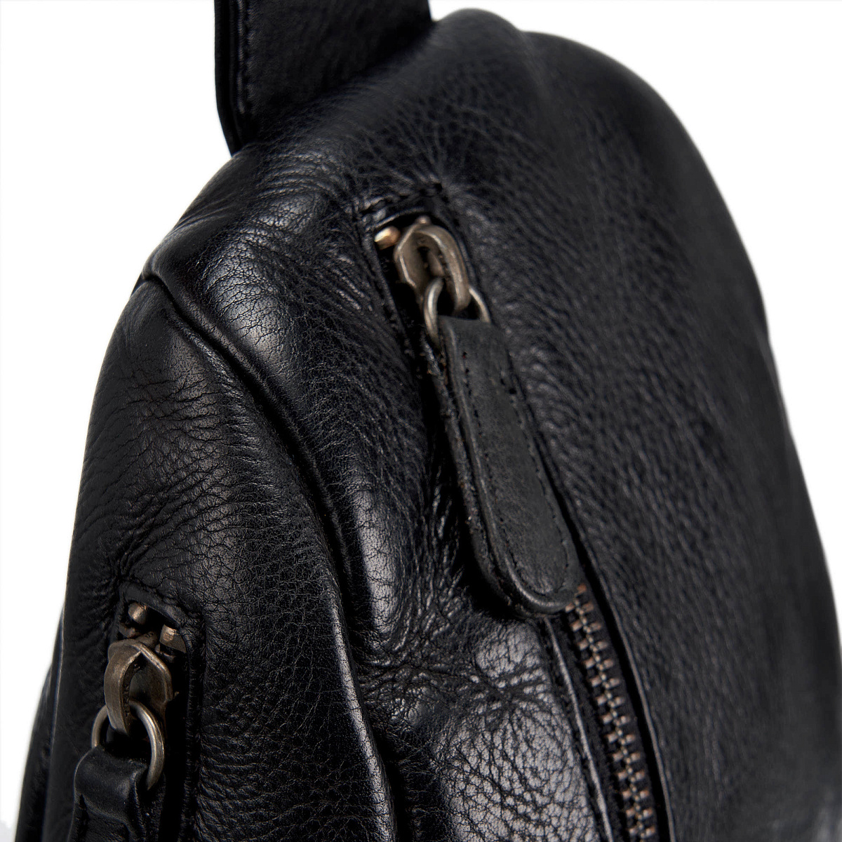 Рюкзак Dr.Koffer из натуральной кожи черный