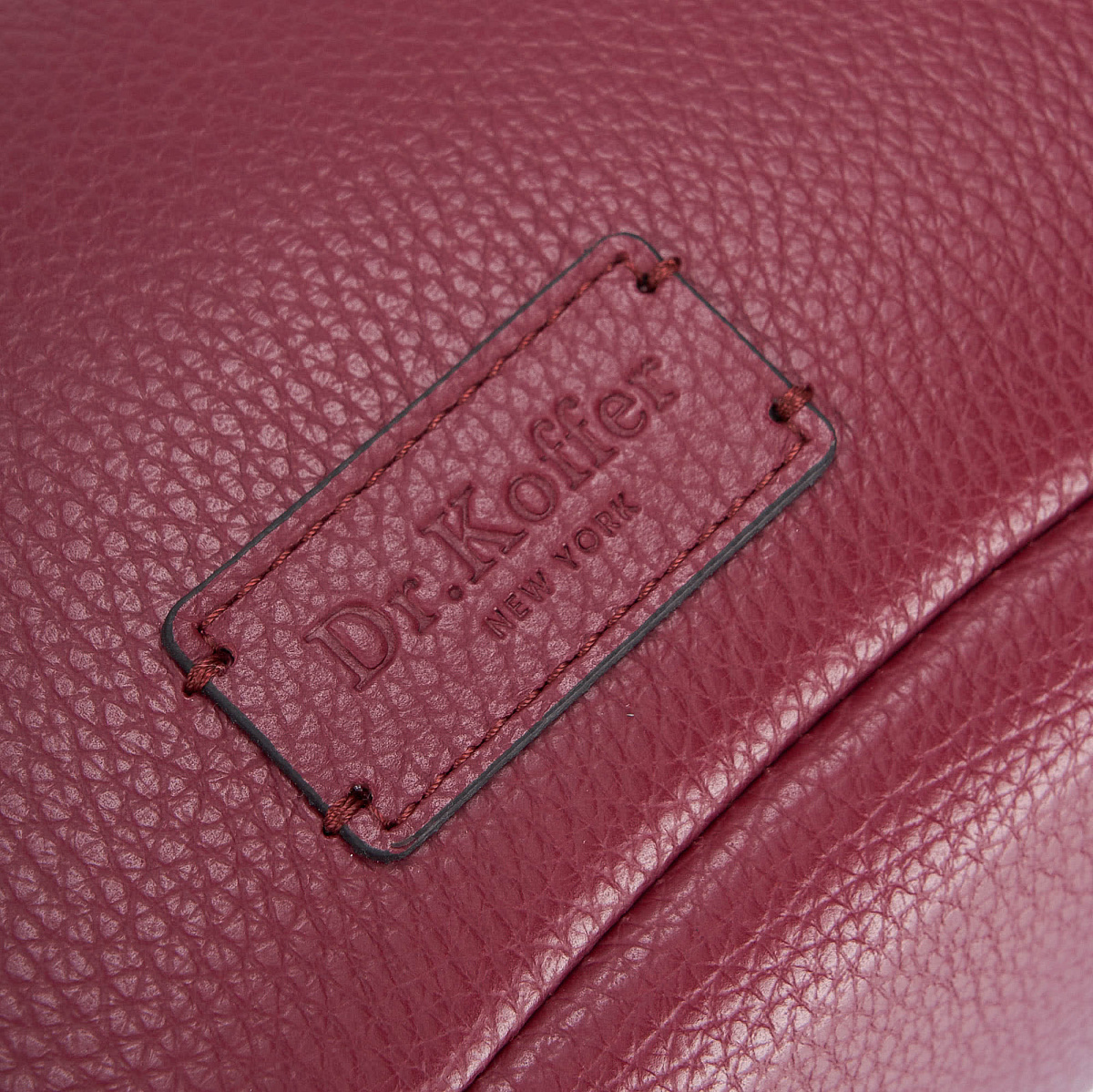 Женская сумка Dr. Koffer из натуральной кожи бордовая