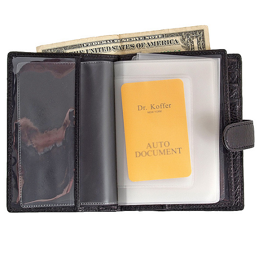 Обложка для паспорта/автодок из натуральной кожи Dr. Koffer