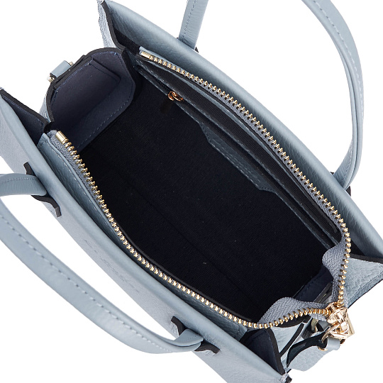 Женская сумка Dr. Koffer из натуральной кожи голубая