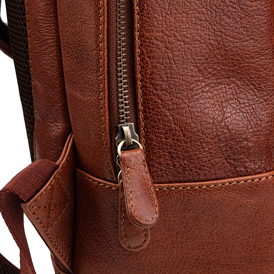 Рюкзак Dr.Koffer из натуральной кожи светло-коричневый