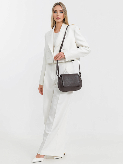 Женская сумка Dr.Koffer из натуральной кожи коричневая