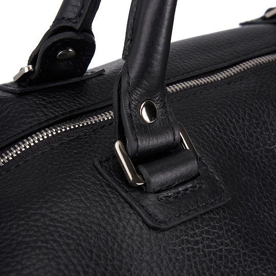 Сумка дорожная Dr.Koffer из натуральной кожи черная