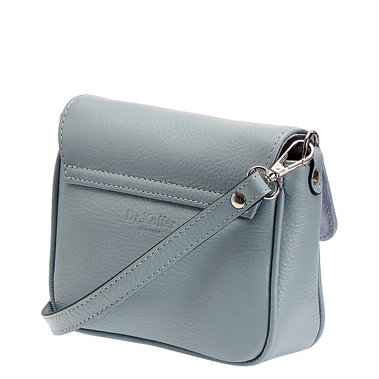Женская сумка Dr. Koffer из натуральной кожи голубая