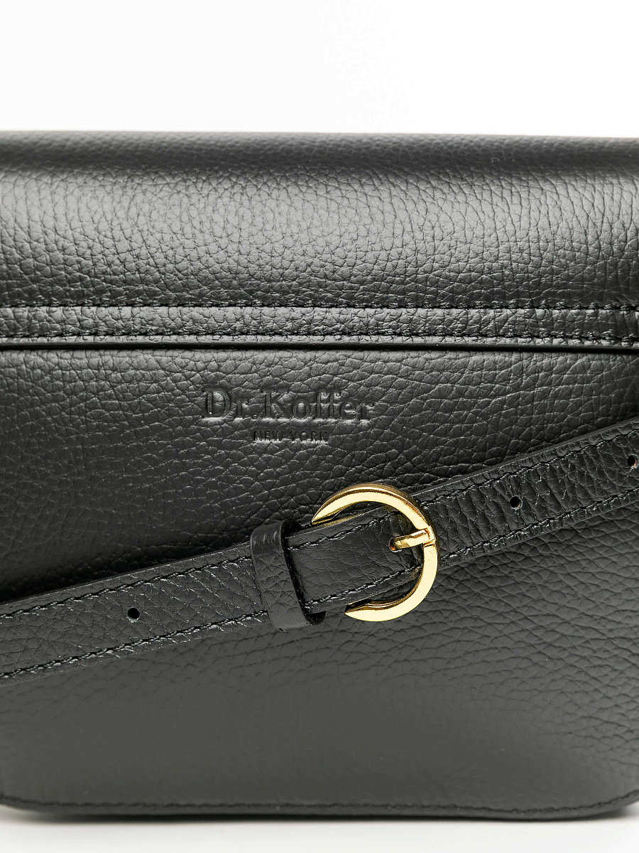 Женская сумка Dr.Koffer из натуральной кожи черная