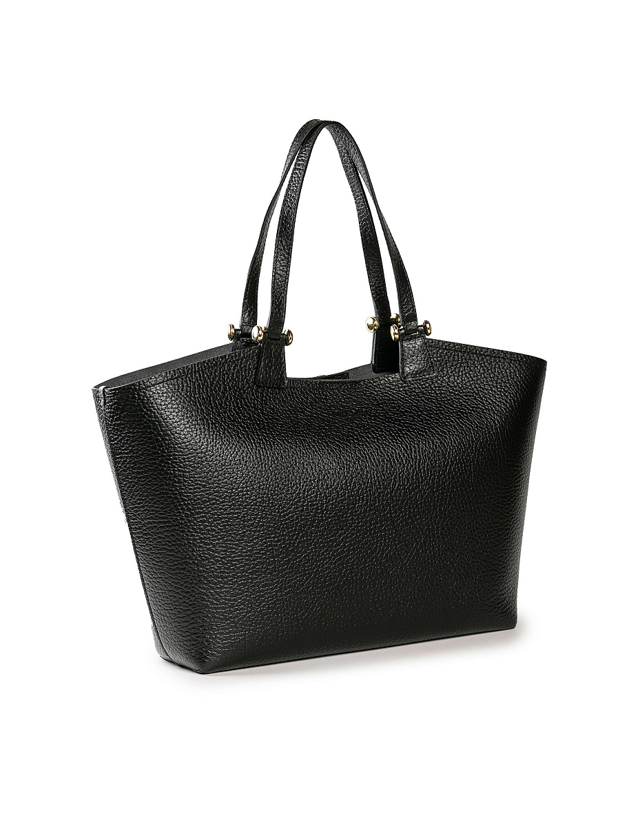 Женская сумка Dr. Koffer из натуральной кожи черная