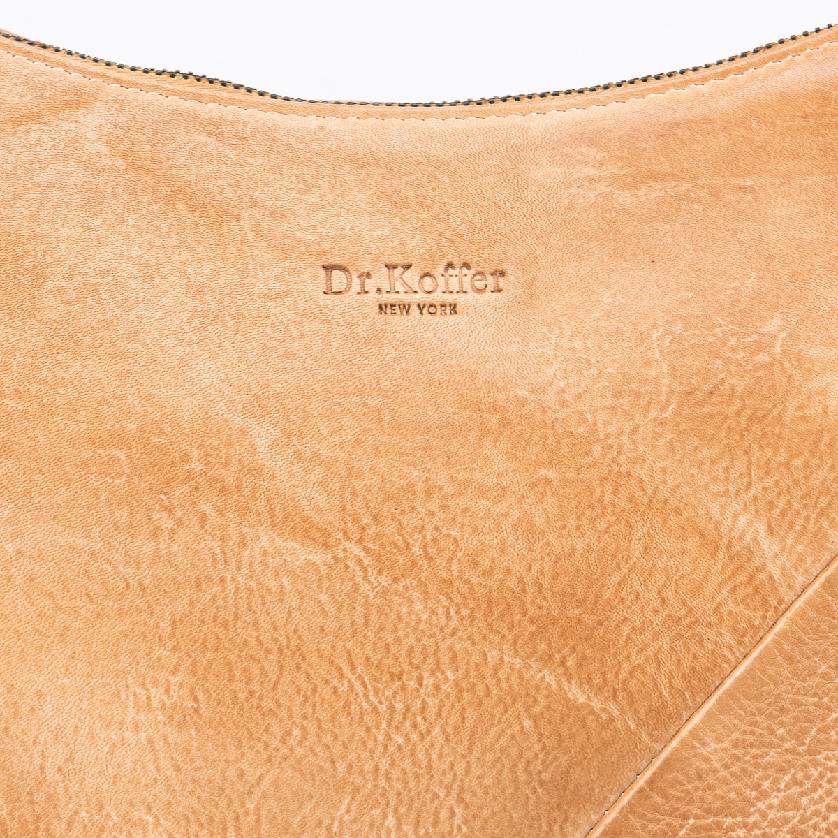 Женская сумка Dr.Koffer из натуральной кожи бежевая