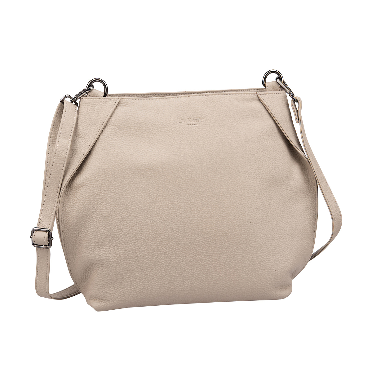 Женская сумка Dr.Koffer из натуральной кожи бежевая