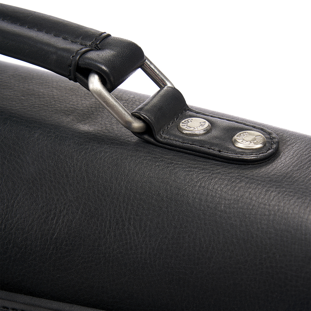 Портфель Dr.Koffer из натуральной кожи черный