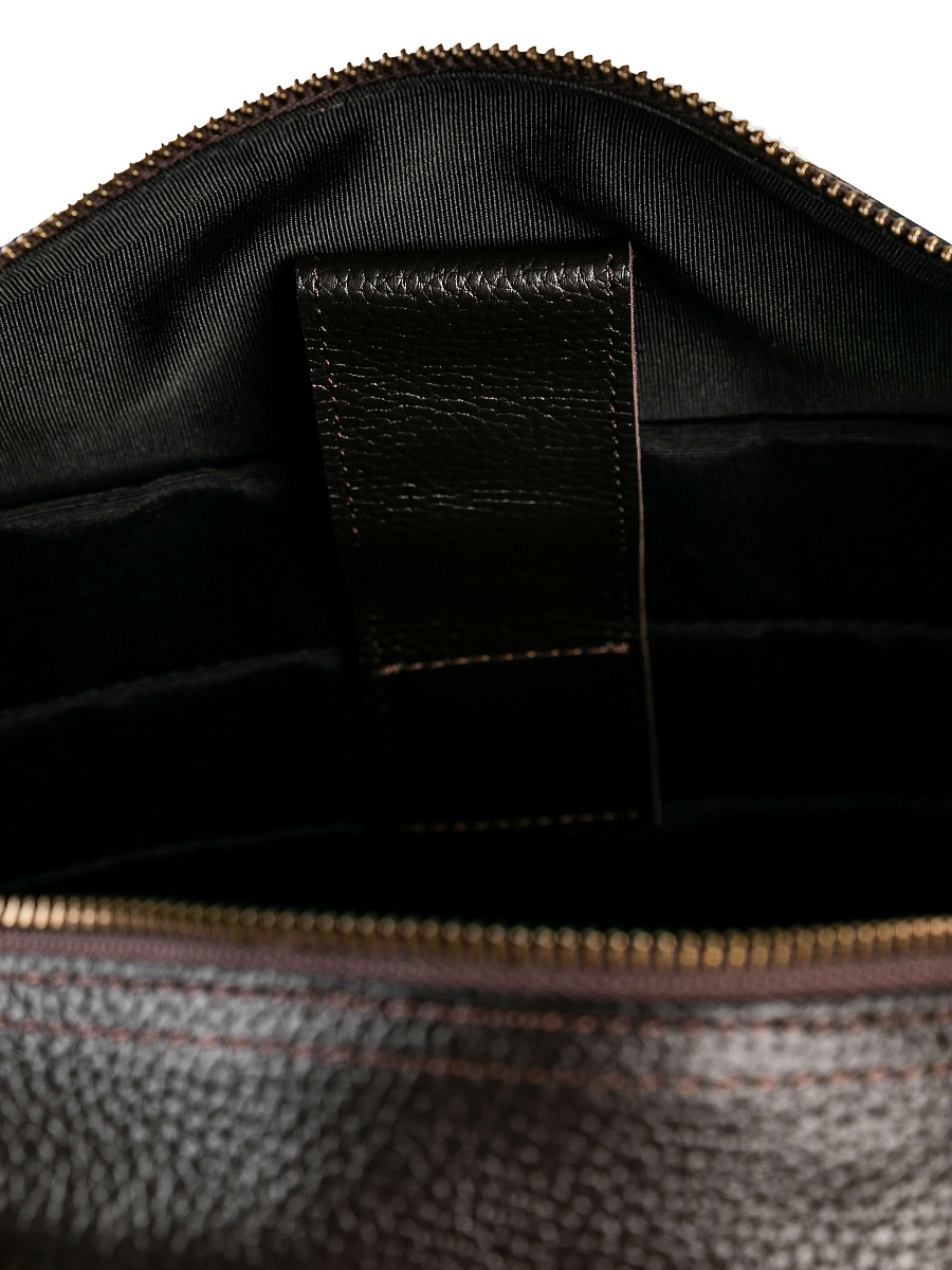 Дорожная сумка Dr. Koffer из натуральной кожи коричневая