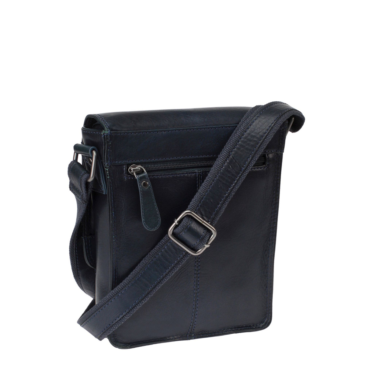 Сумка через плечо Dr.Koffer из натуральной кожи синяя