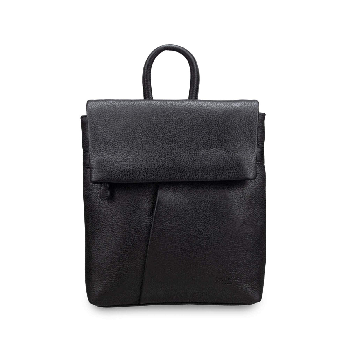 Рюкзак Dr.Koffer из натуральной кожи черный