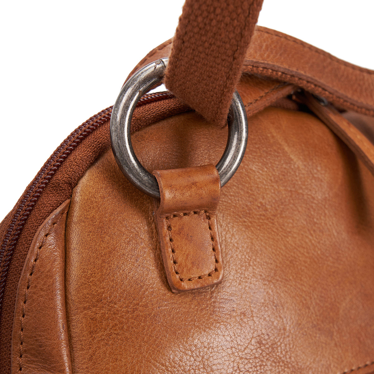 Рюкзак Dr.Koffer из натуральной кожи светло-коричневый