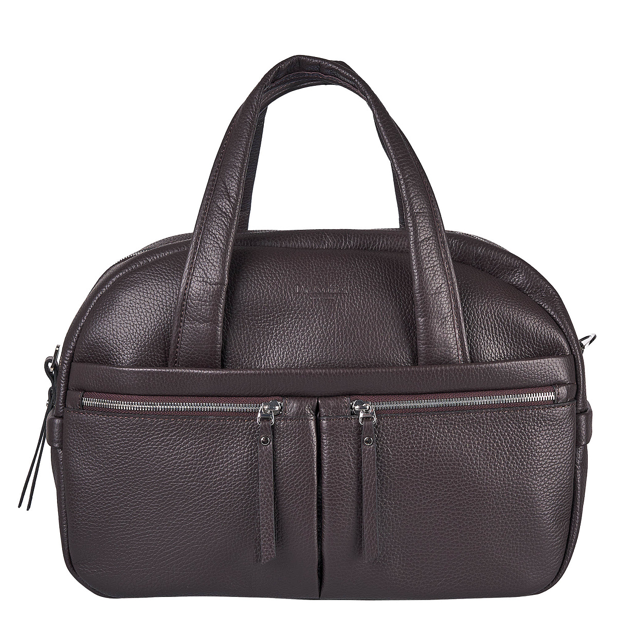 Сумка дорожная Dr.Koffer из натуральной кожи коричневая