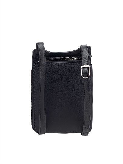 Сумка через плечо Dr.Koffer из натуральной кожи черная