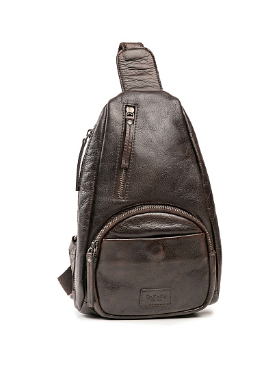 Рюкзак Dr.Koffer из натуральной кожи темно-коричневый